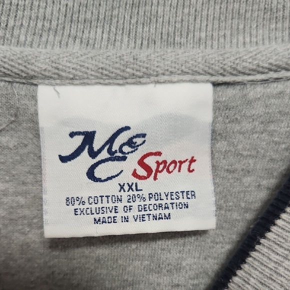 Classic Gray Crewneck Sweater with Graphic Design - Picture 2 of 4